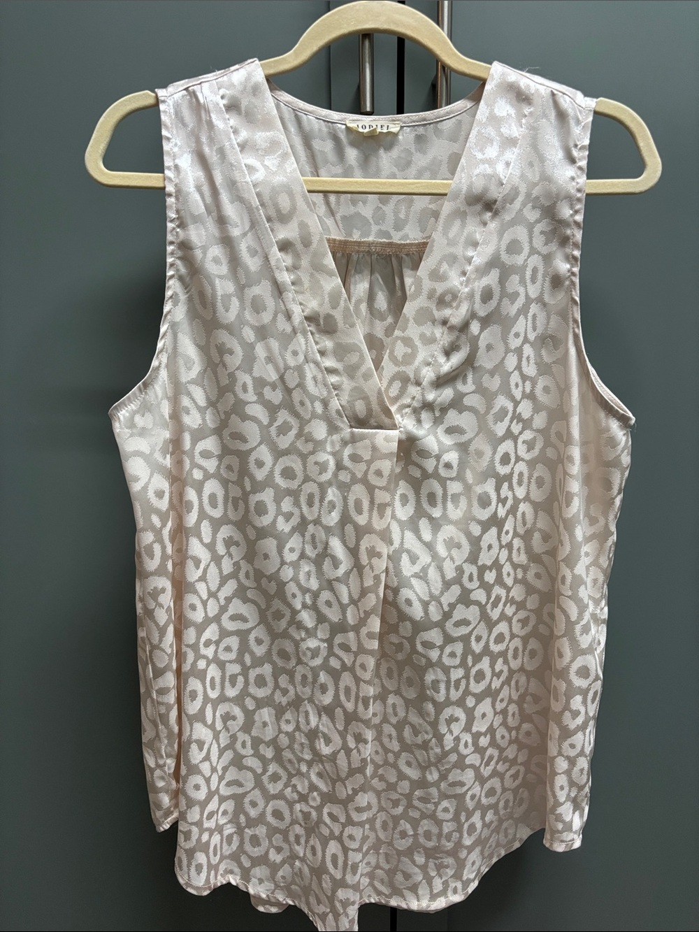 JODIFL Leopard Print V-Neck top